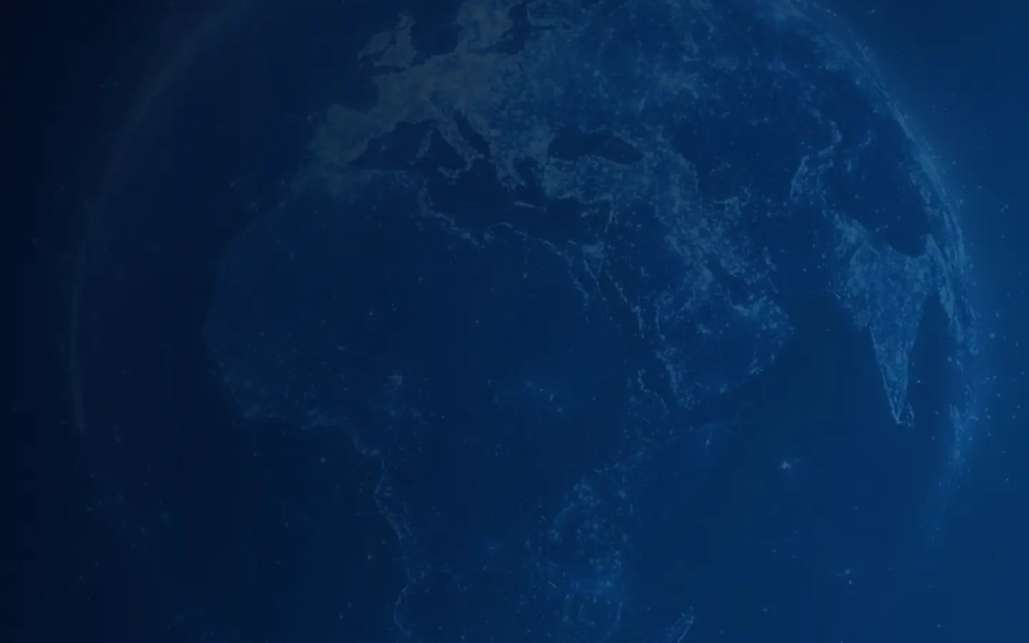 Globo terrestre conectado por uma rede de pontos luminosos